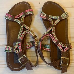 Colorful summer sandals